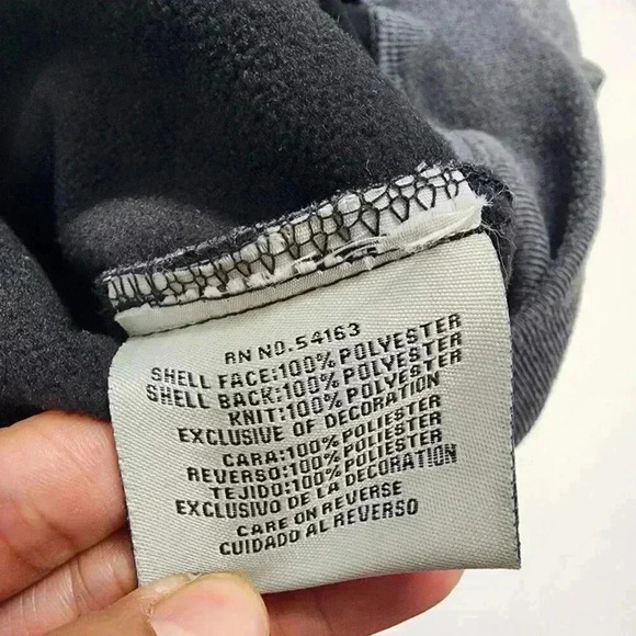 Levis Mens Grey Bomber Jacket Medium Polyester Casual Outerwear Full zip Mock - Picture 8 of 10